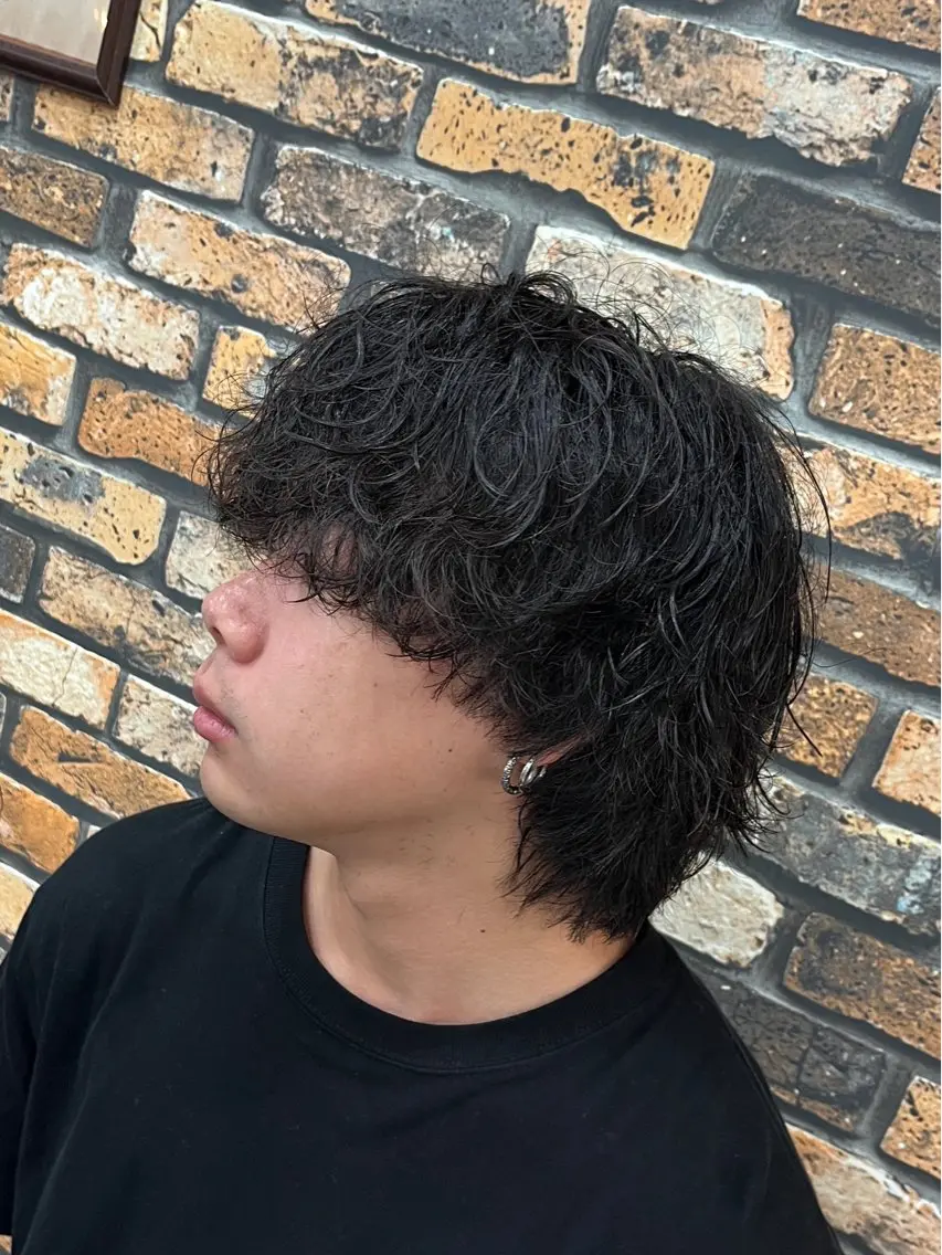 ミディアム パーマ 🌈予約の98%パ ーマ⭕️🌈福本のヘアスタイル