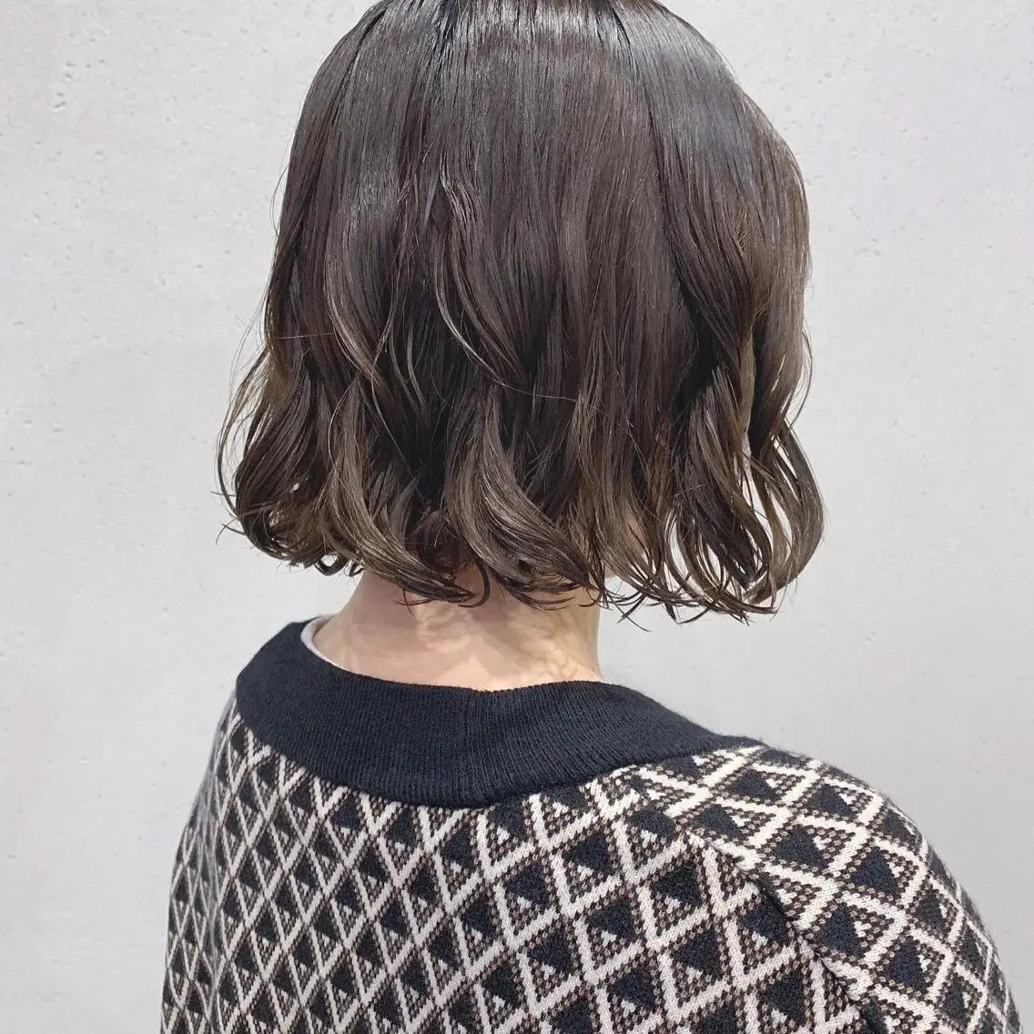 ショート パーマ ボブパーマコテ巻き風 パーマNo1深江秀平のヘアスタイル