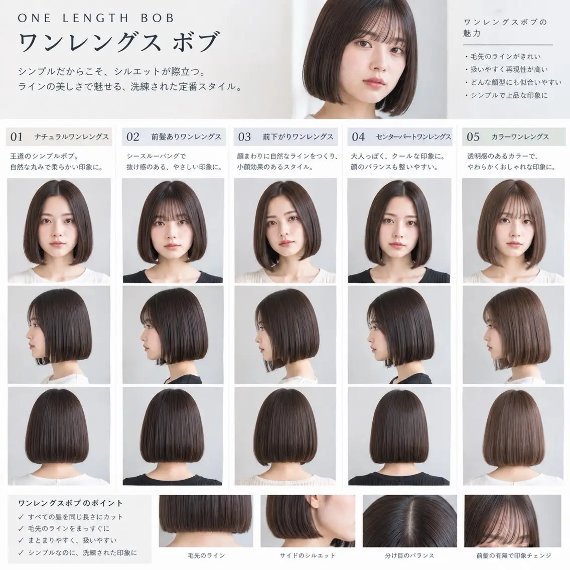 ミディアム ボブ カット 田中 望夢のヘアスタイル