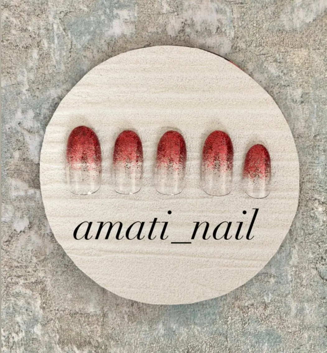 ネイル フットネイル ジェルネイル グラデーション キラキラネイル ラメ(グリッター) ハンドネイル amati_nail TAKAKOのネイルデザイン