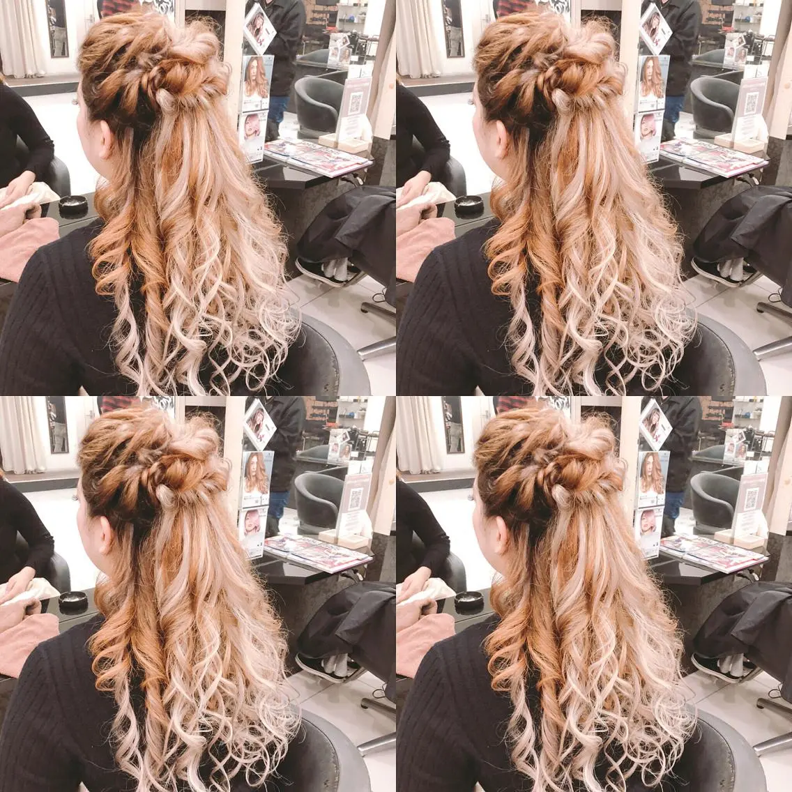 ロング ヘアアレンジ ハーフアップ ヘアセット 🌷MAYU 🌷のヘアスタイル