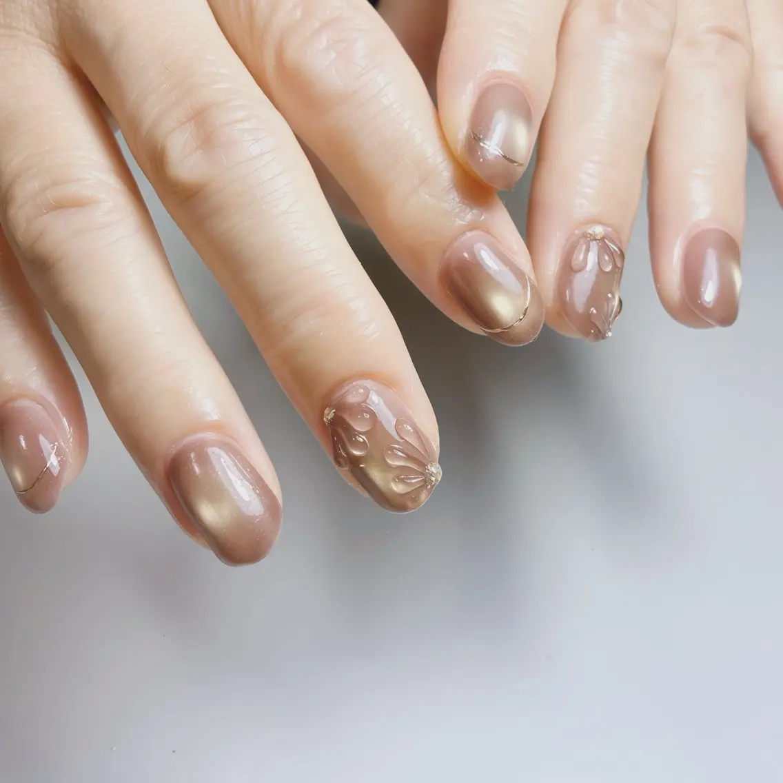 ネイル フットネイル マグネットネイル ニュアンスネイル シンプルネイル ブライダルネイル ハンドネイル nail salon anoneのネイルデザイン