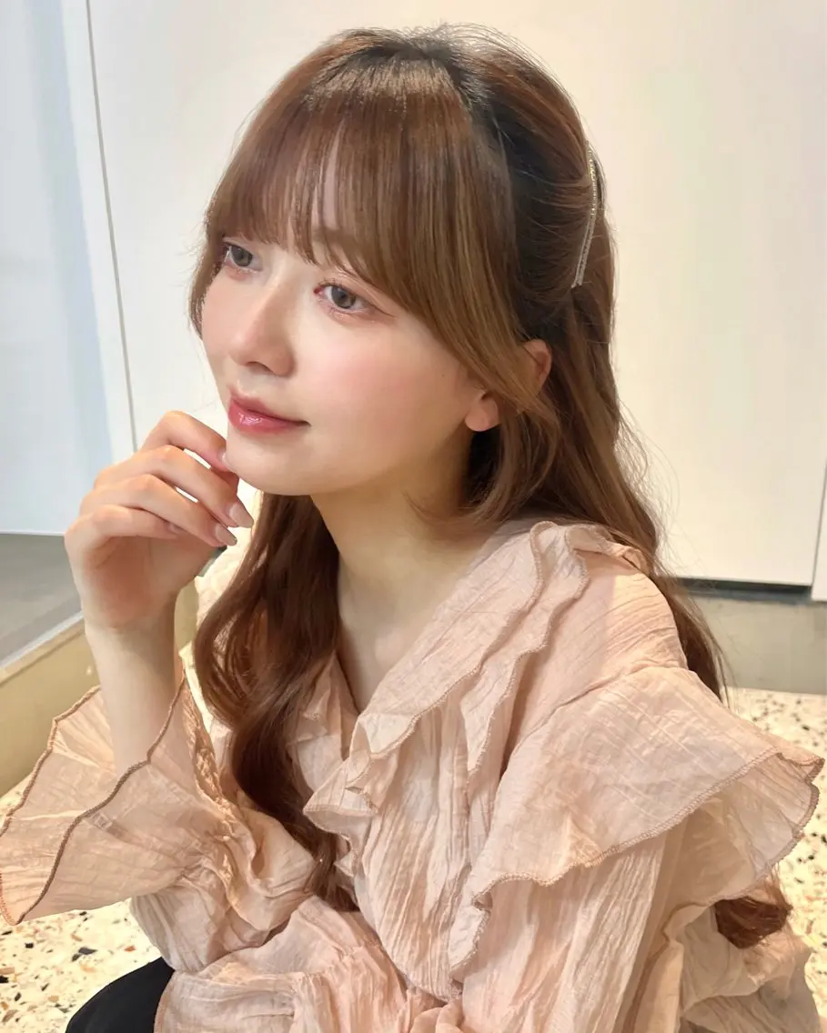 【2月限定🧁】うる艶カラー+髪質改善トリートメント巻き仕上げ🎀の写真
