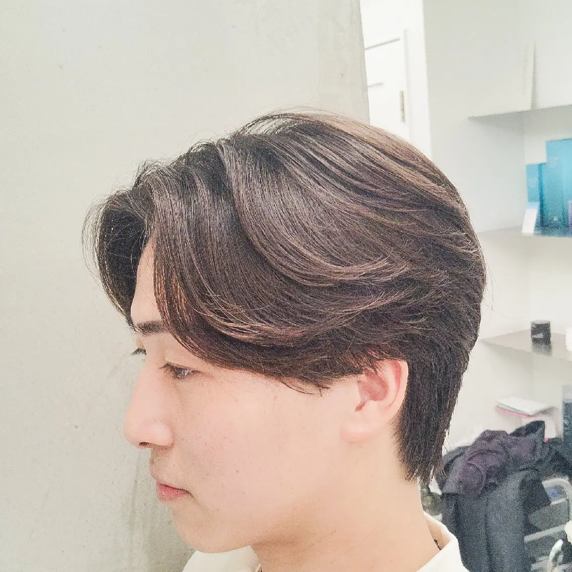 パーマ メンズ メンズ就活ヘア メンズパーマ 学生（メンズ向け） 学生 ニュアンスパーマ カット パーマ 名古屋のパーマ職人 /fifth/正岡のヘアスタイル