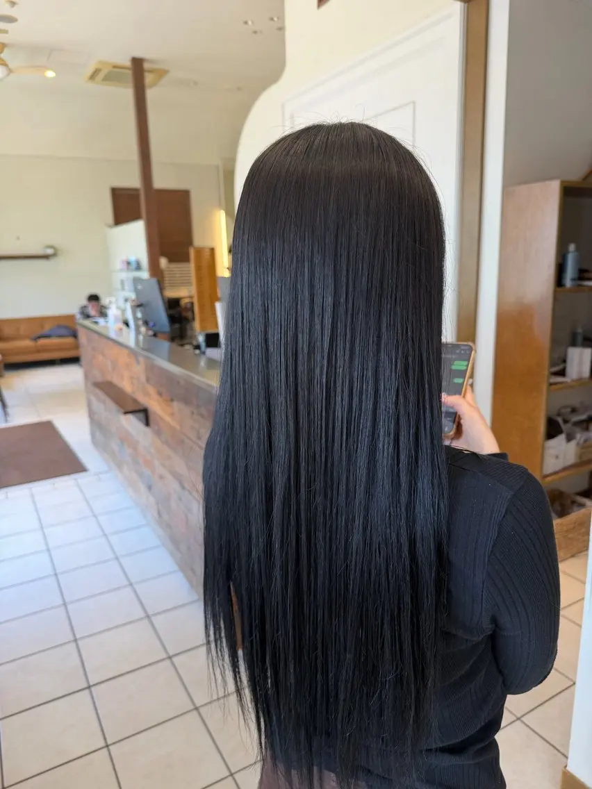 ロング Yuzu kaのヘアスタイル