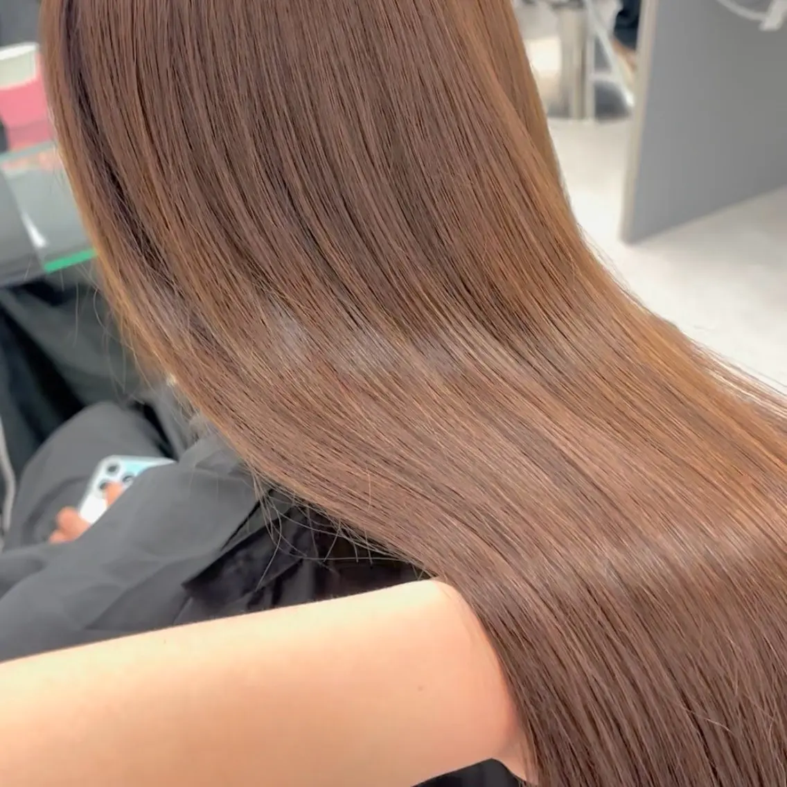 ロング カラー エクステ 韓国風ヘア エクステ ヘアセット 横浜シールエクステ 韓国エクステみさきのヘアスタイル
