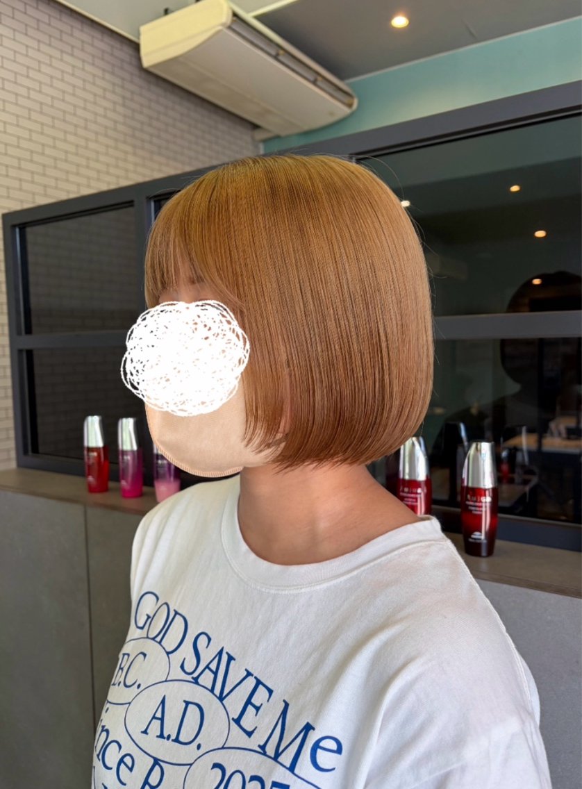 ショート ボブ カット 🫧古田 穂香🫧パーマモデルのヘアスタイル