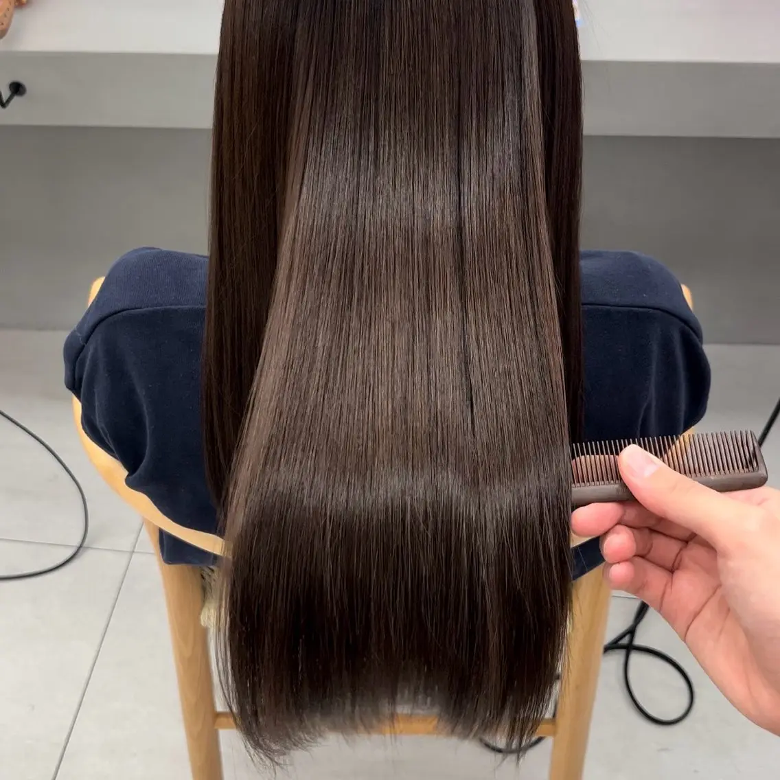 ⭐️⭐️ツヤツヤ髪質改善ストレート+全体カット+クイックトリートメントの写真
