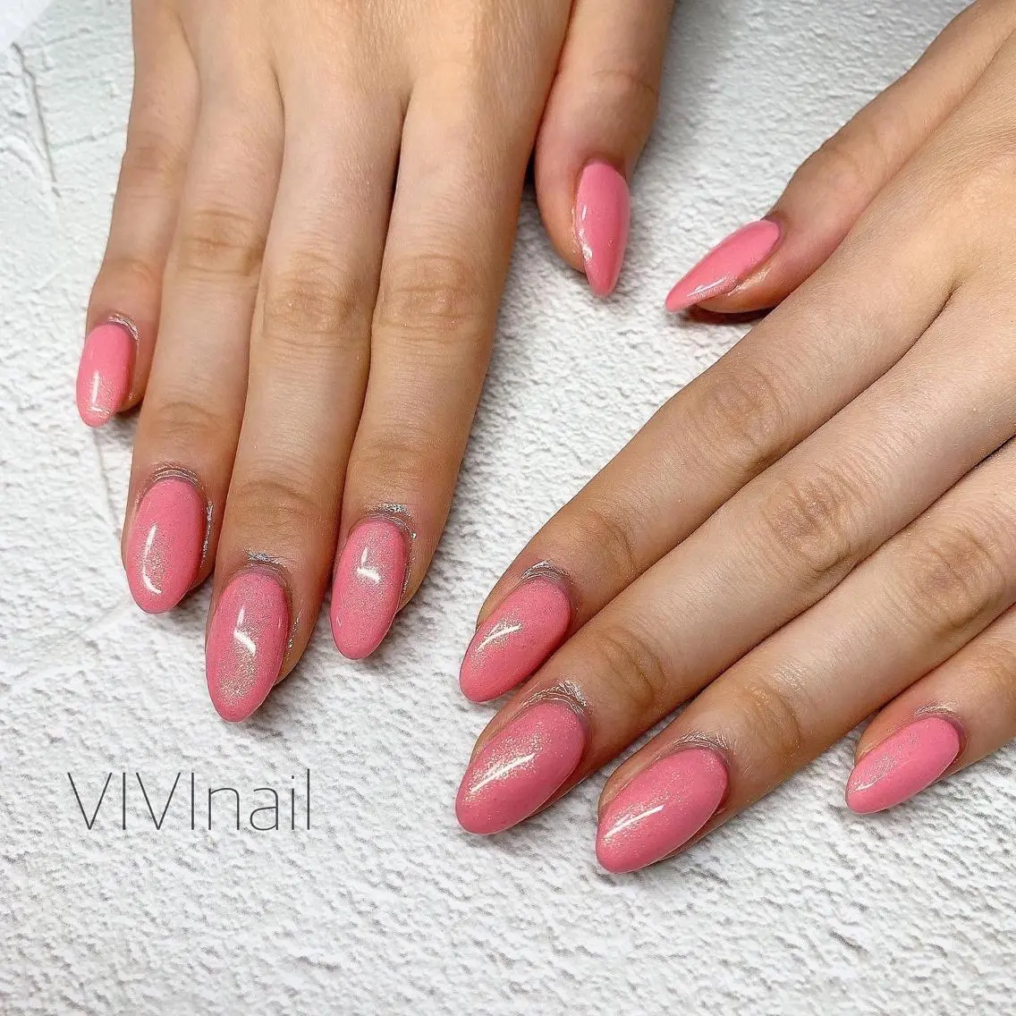 ネイル ピンク 春ネイル ハンドネイル vivi nailのネイルデザイン