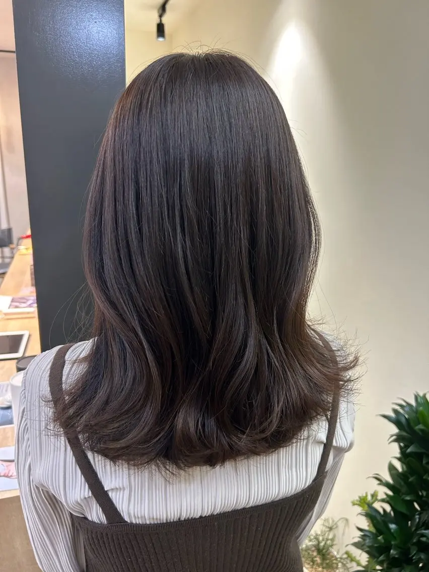 ロング カラー ブラウンカラー hubhair レイヤー/透明感のヘアスタイル