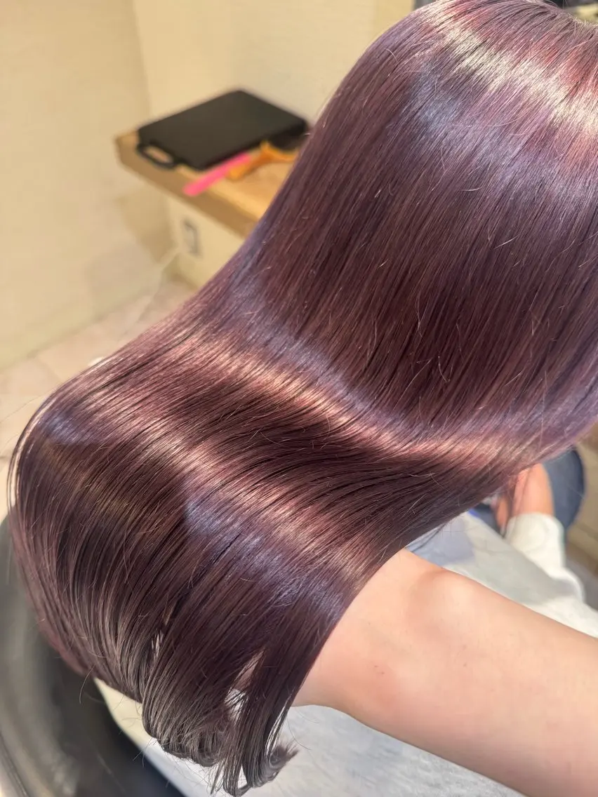 ロング カラー さら艶レイヤーカット 🩶Suzuneのヘアスタイル