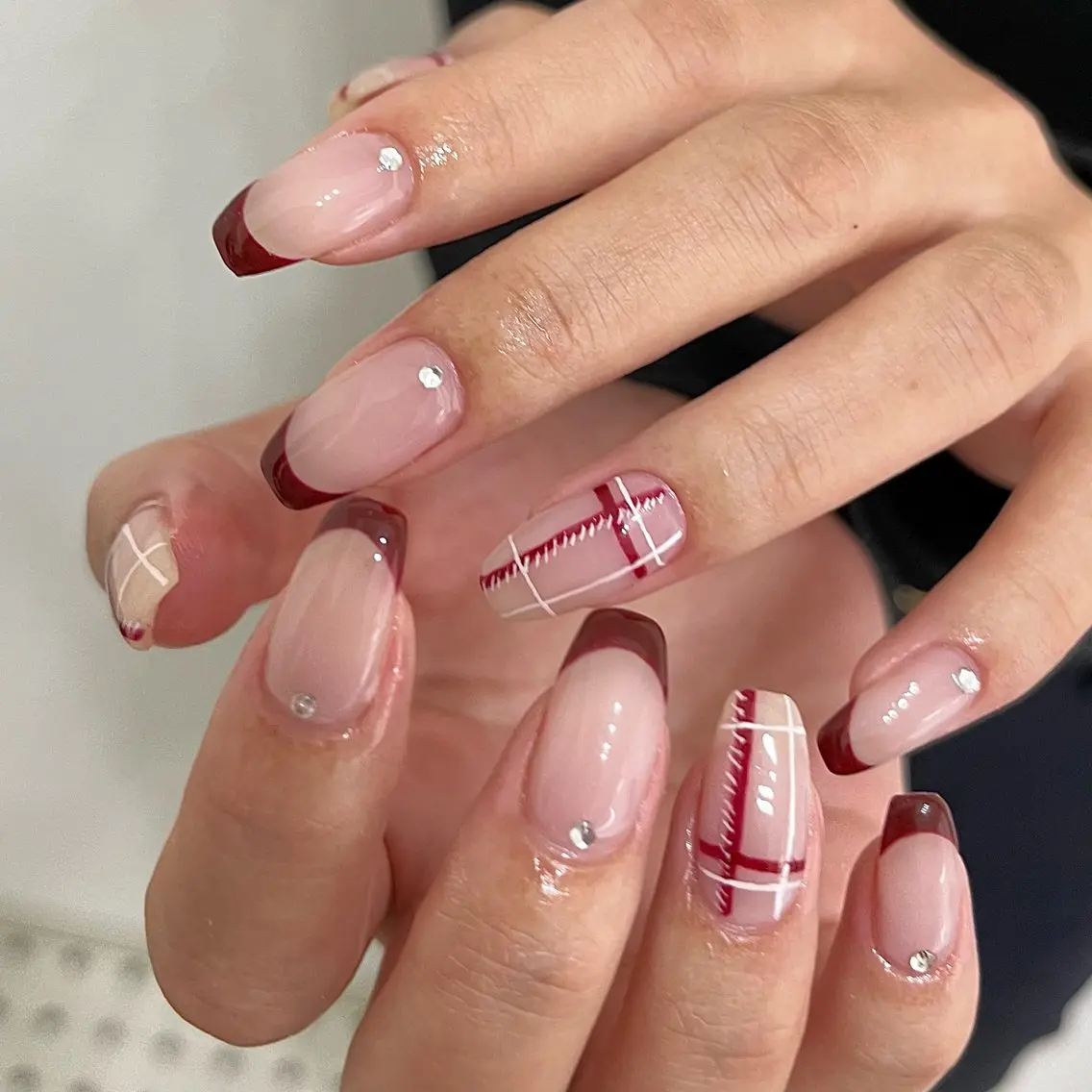 ネイル グリーン ハンドネイル vegh. nail/阿波座のネイルデザイン