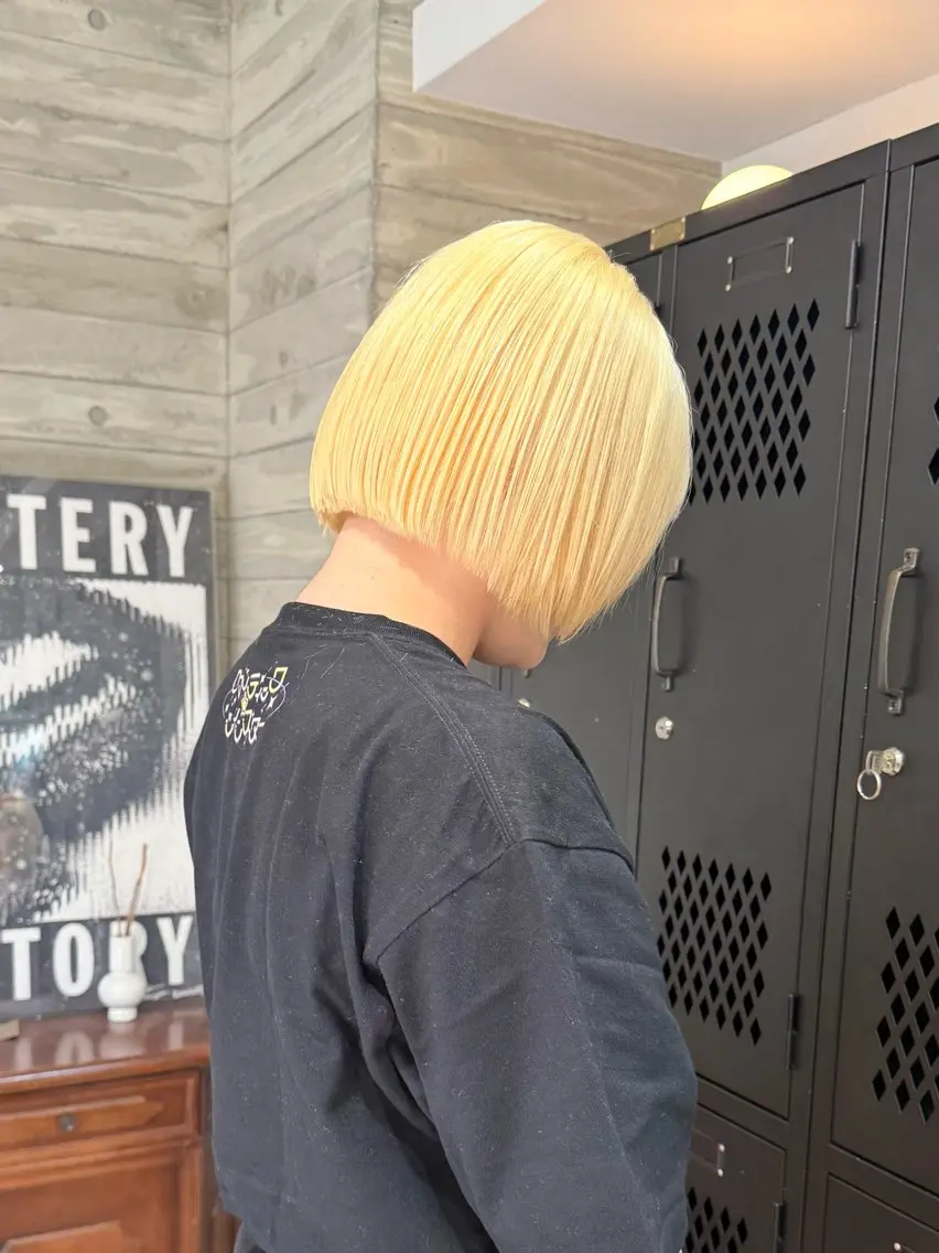 カラー カット ヘアカラー トリートメント 色落ち綺麗透明感カラ /ボブ/ナカツヒカルのヘアスタイル