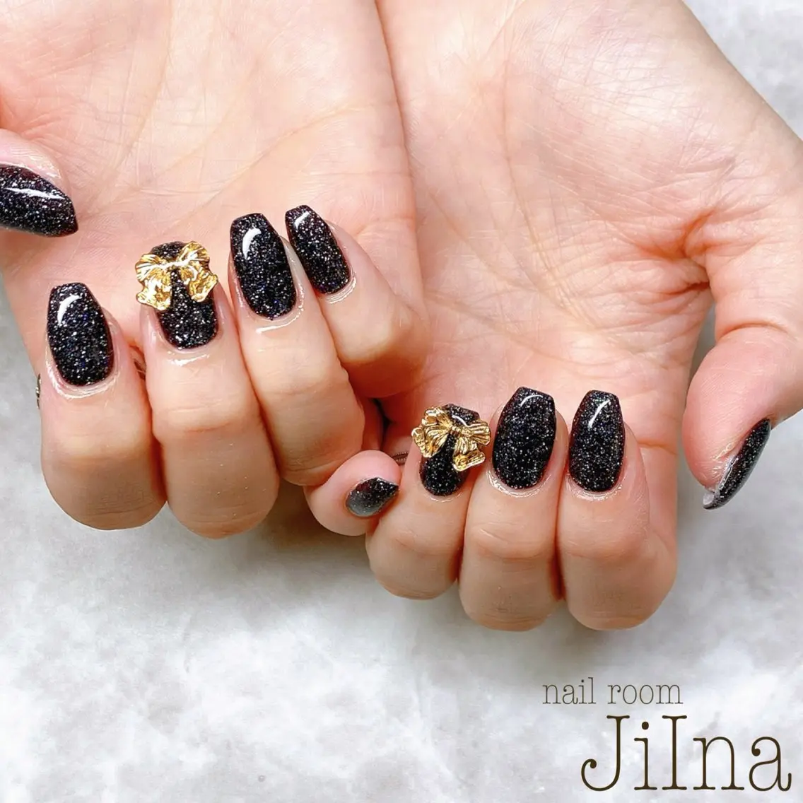 ネイル フラッシュネイル リボン JiIna nailのネイルデザイン
