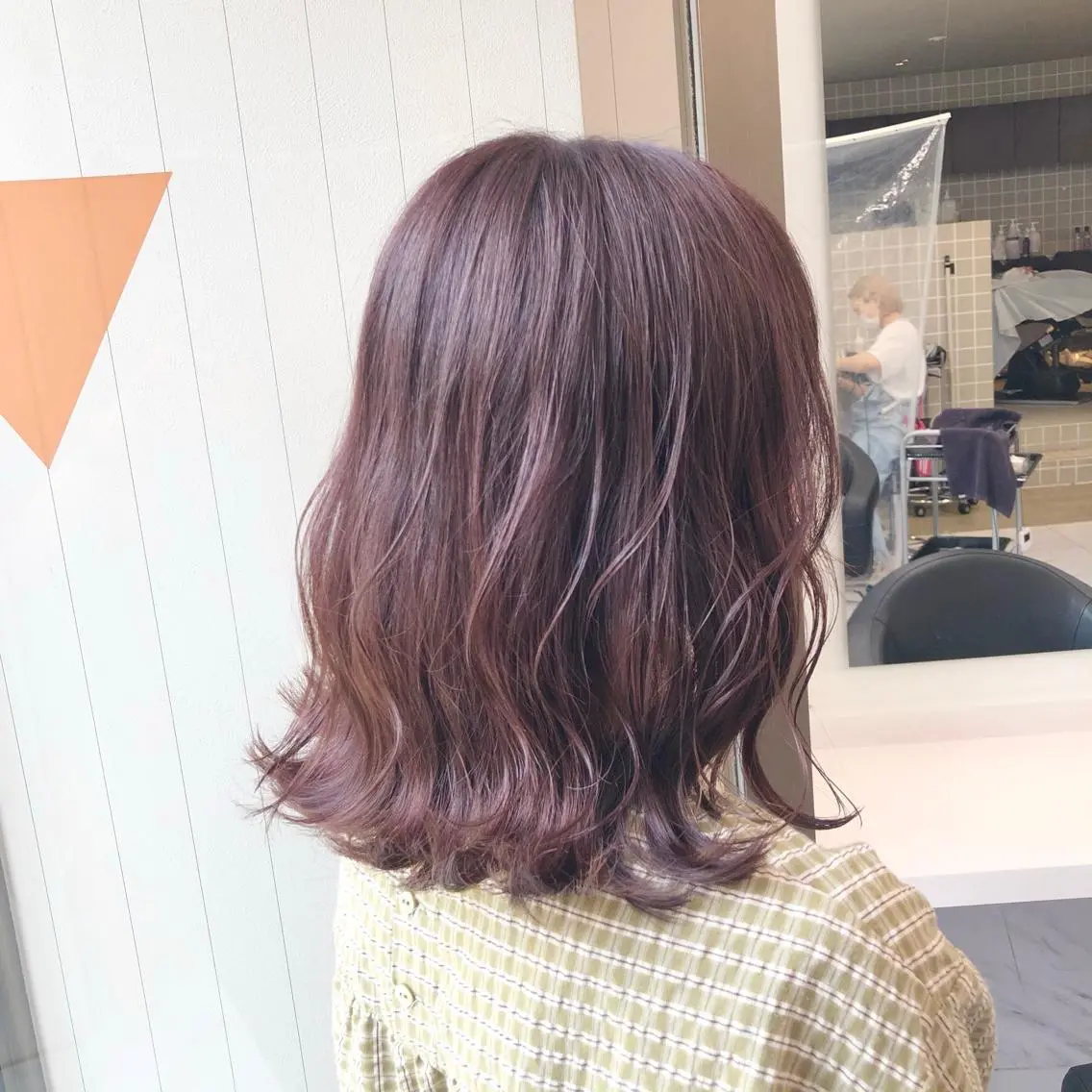 セミロング カラー パーマ ヘアアレンジ メンズ キッズ ネイル マツエク・マツパ 上品＆韓国風 🥀海心🥀のヘアスタイル