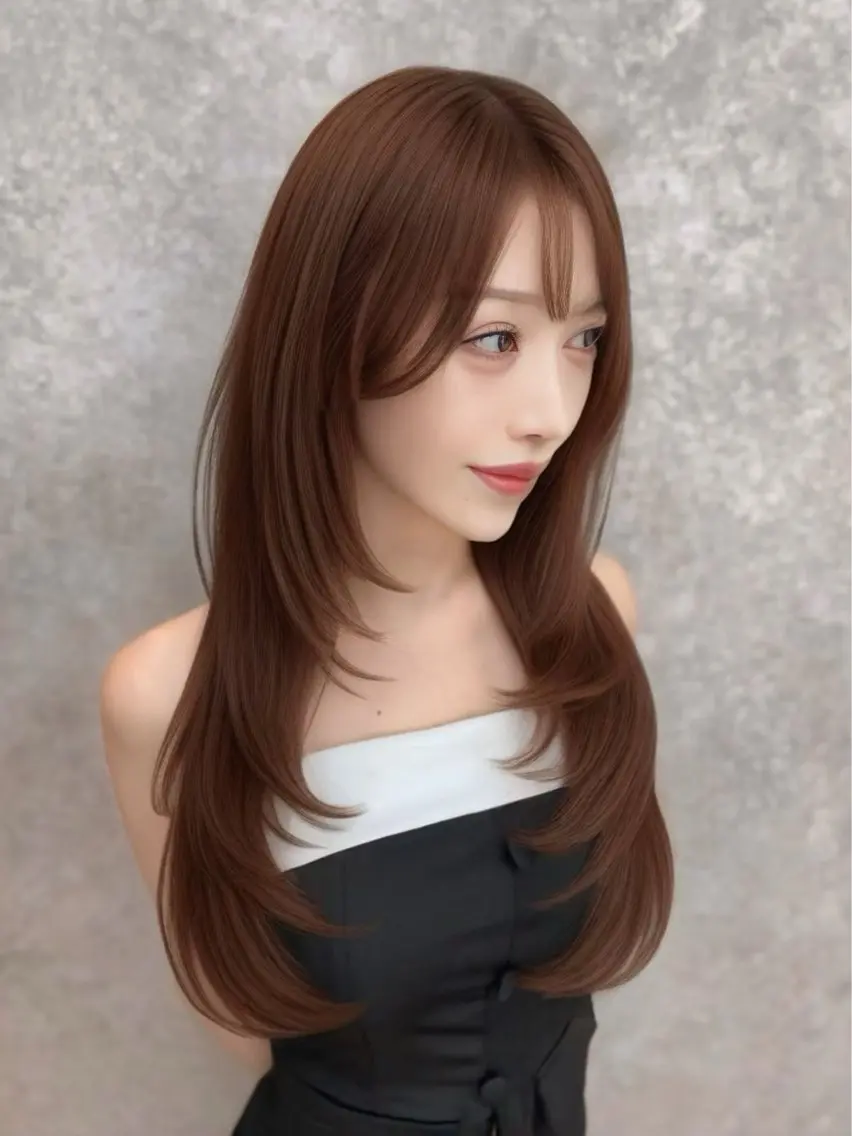 カラー 🫧yumena🫧 艶カラー特化🖤大宮のヘアスタイル