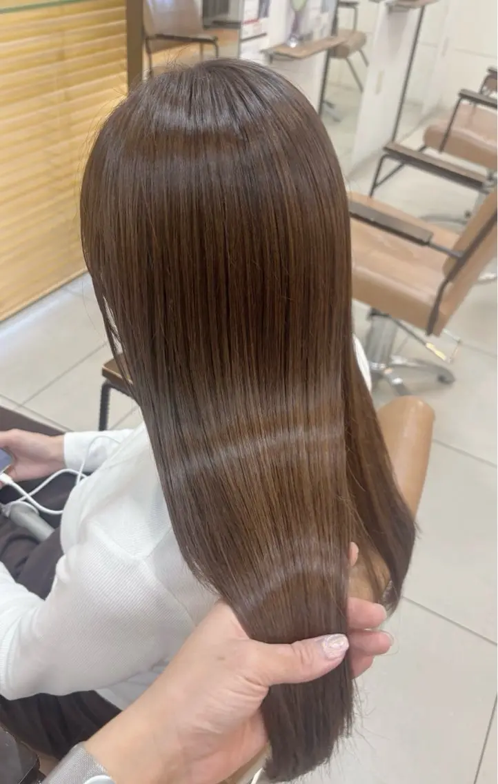 セミロング カラー 透明感カラー ヘアカラー トリートメント 頭皮×髪質改善 透明感カラー💎中村のヘアスタイル