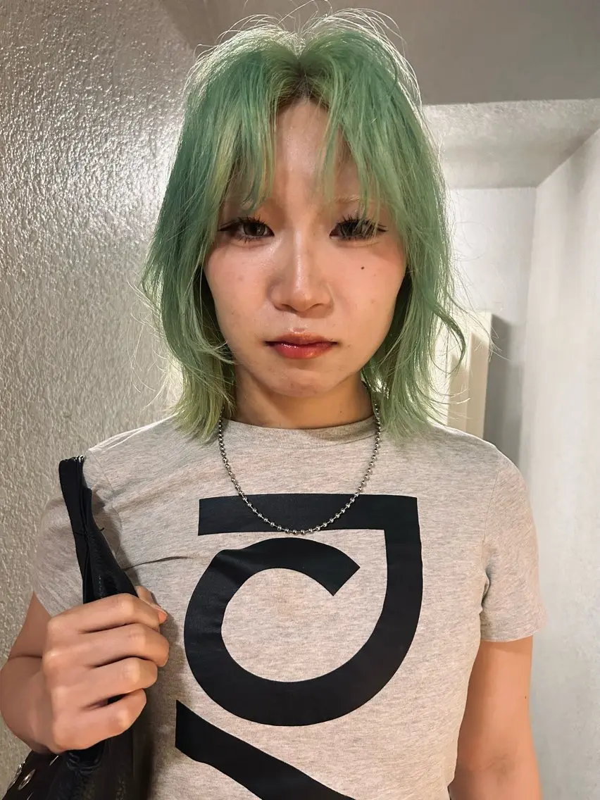 ミディアム カラー カット ヘアカラー トリートメント ケアパーマ/ケアブリ ーチdaisukeのヘアスタイル