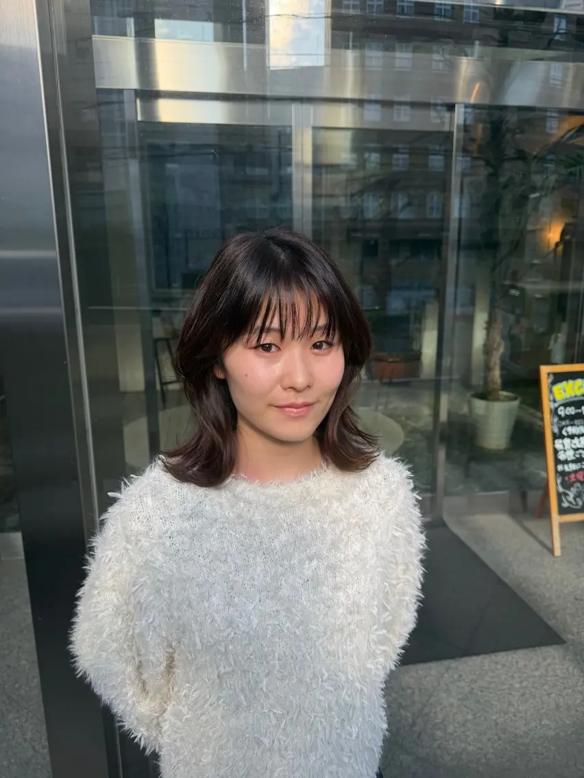 ミディアム 帖佐 明浩のヘアスタイル