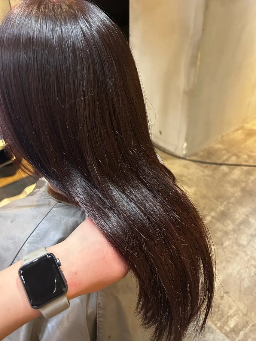 カラー レッドカラー 京都駅前 🎀あかりのヘアスタイル