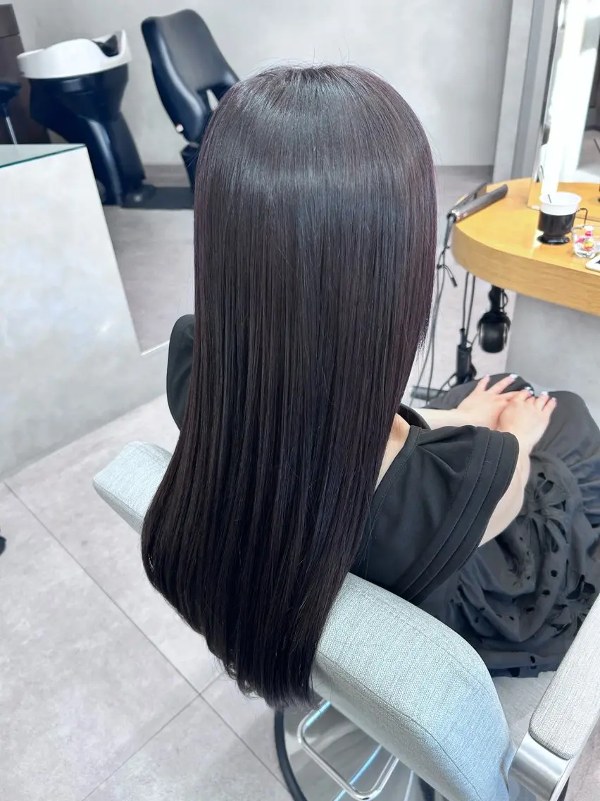 ロング カラー ラベンダーカラー カット ヘアカラー トリートメント ルネ北千住店 Rinoのヘアスタイル