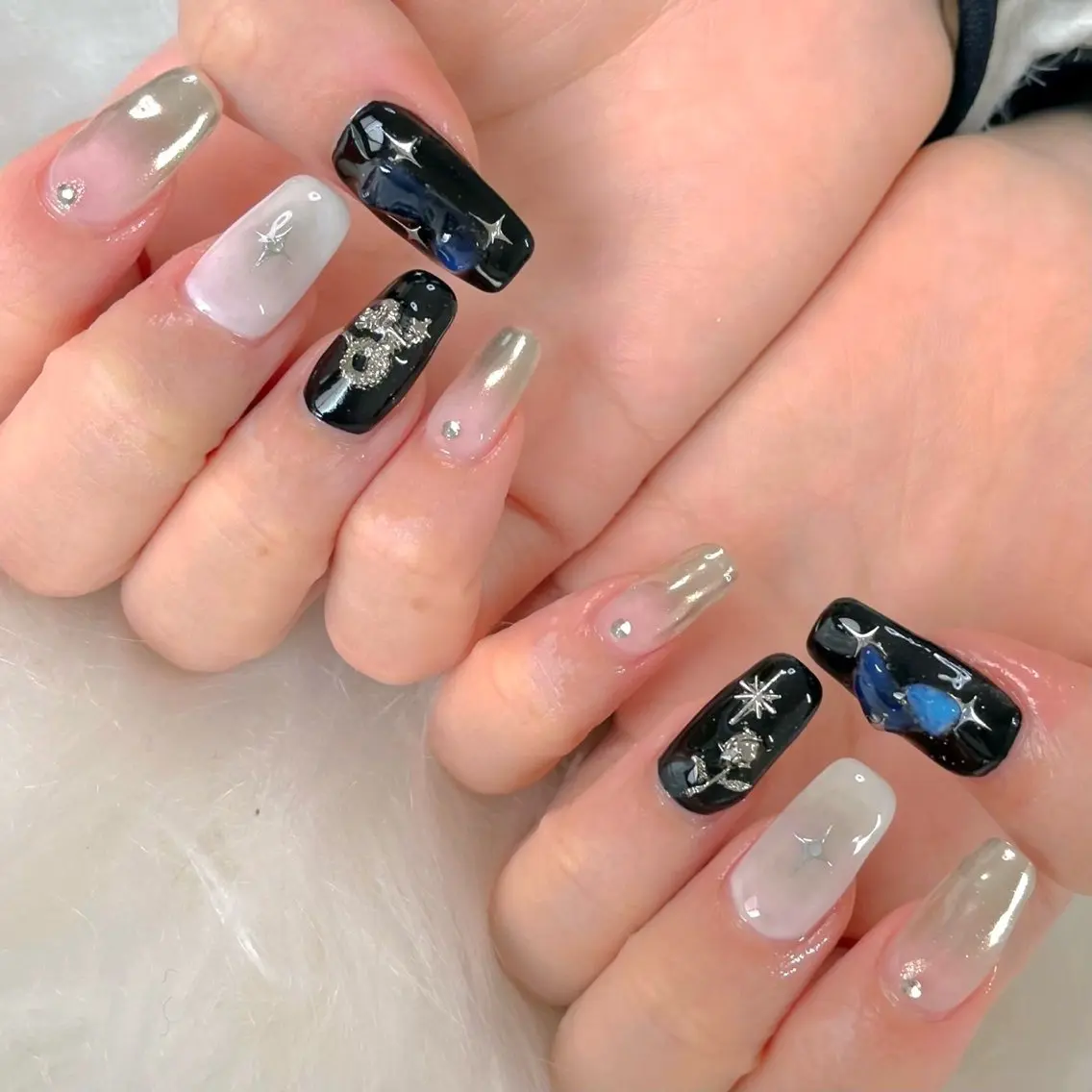 ネイル ロングネイル MADDYNAILS ✴︎柏痛ネイルのネイルデザイン
