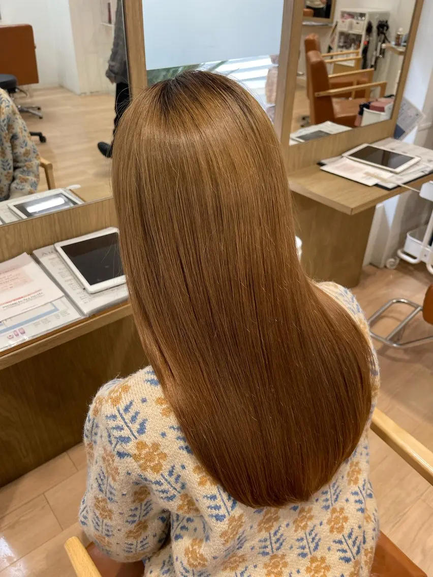 ロング 髪質改善 トリートメント 金山/森心乃 カット ブリーチモデル募集中のヘアスタイル