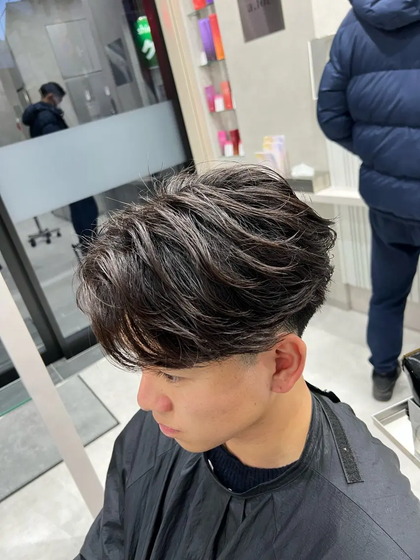 パーマ メンズ ニュアンスパーマ カット パーマ SENA 再現性 パーマと縮毛矯正のヘアスタイル