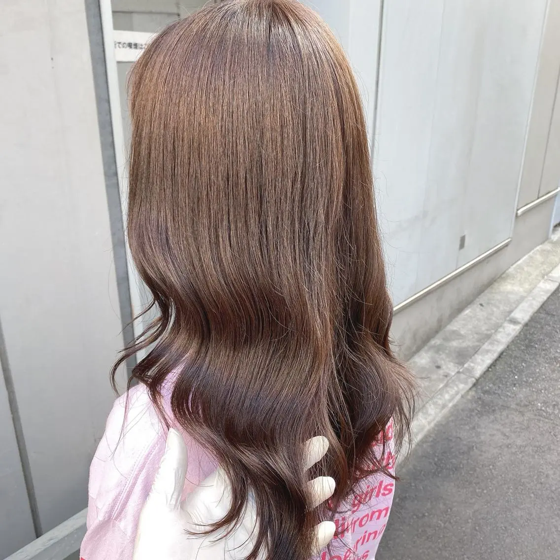 ロング カラー ショコラグレージュ グレージュ 大人っぽ韓国レディ レイヤー🤍渋谷のヘアスタイル