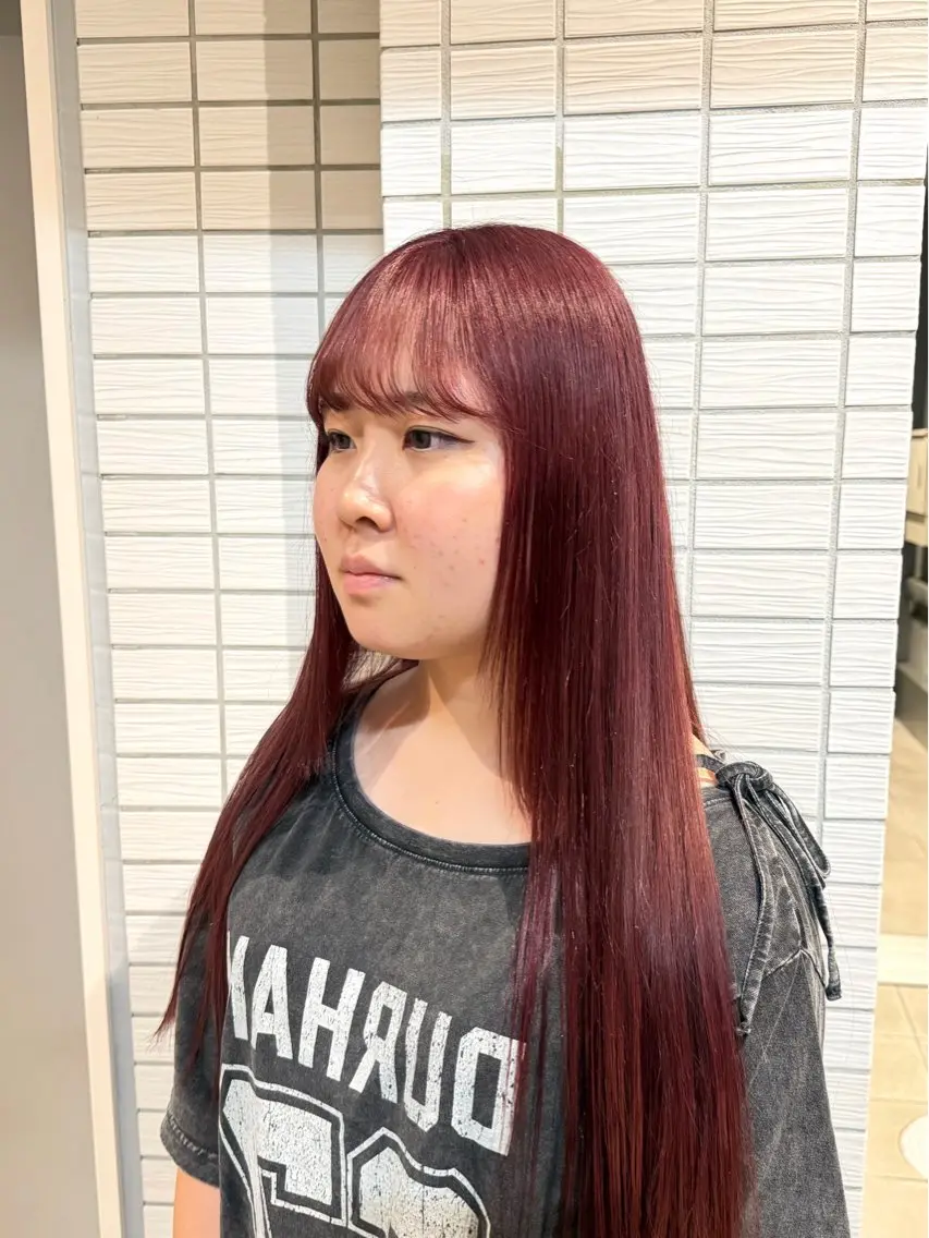 ロング カラー 【暖色カラー+色持ち 重視】💟まなみのヘアスタイル