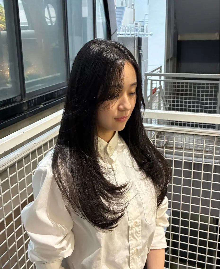 ロング カットモデル無料 心斎橋Hana🌺のヘアスタイル