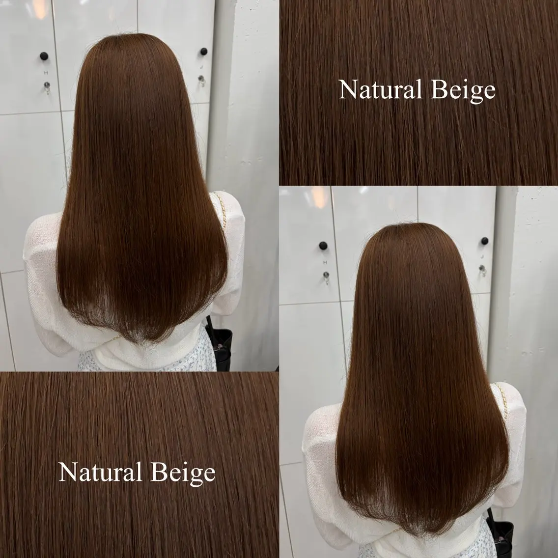 セミロング カラー ベージュカラー ブリーチ 透明感カラー ダブルカラー ミルクティーベージュ カット ヘアカラー 🌷︎あすか🌷 JILLSTUDIOのヘアスタイル