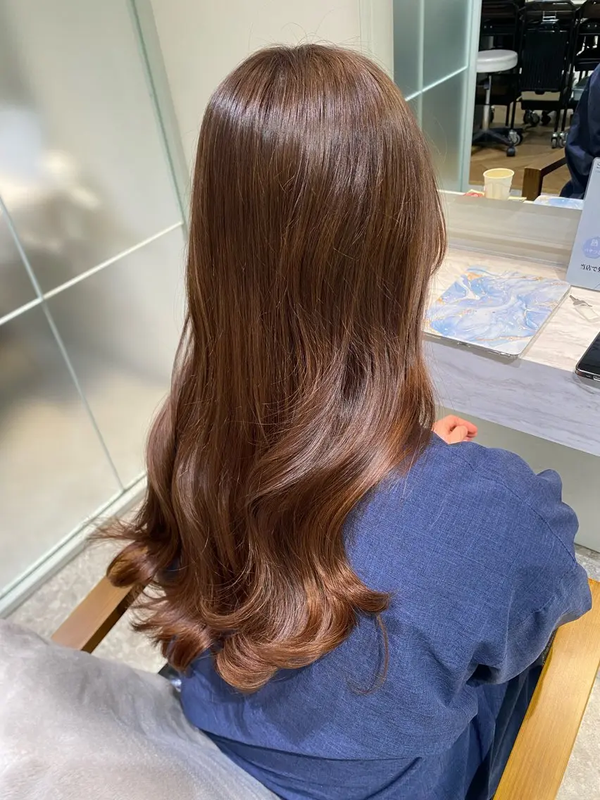 ロング カット ヘアカラー トリートメント モテ艶カラー 🎖さえきはるかのヘアスタイル