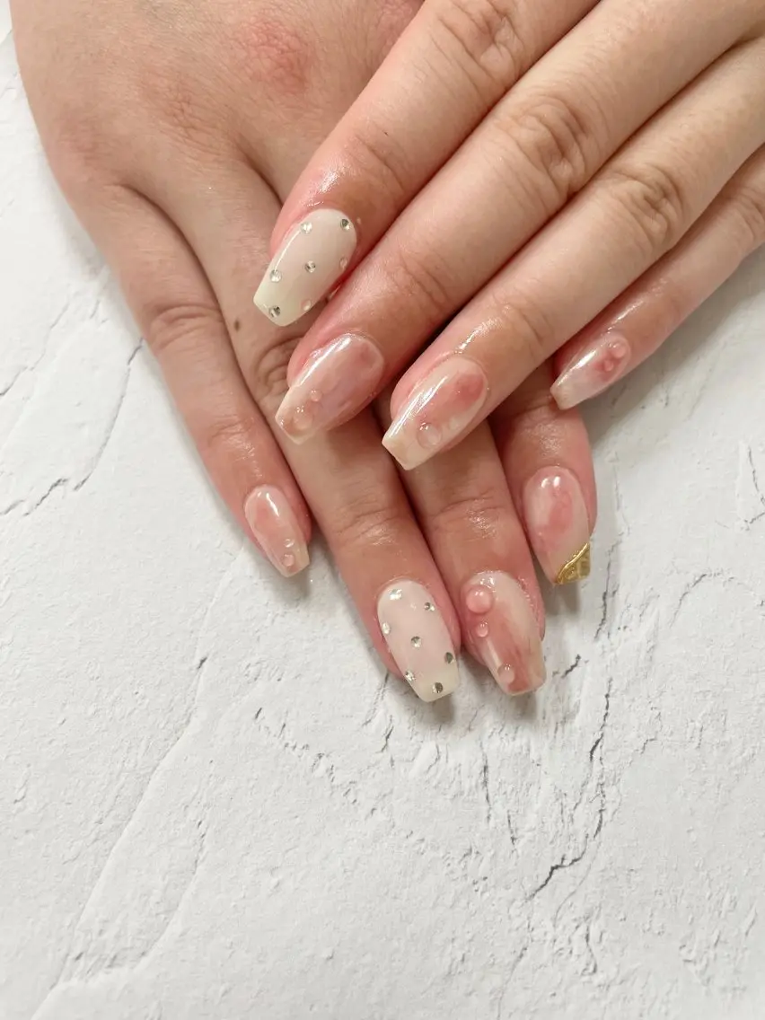 ネイル ハンドネイル 🤍ruru🤍 ネイルまつげ🎀のネイルデザイン