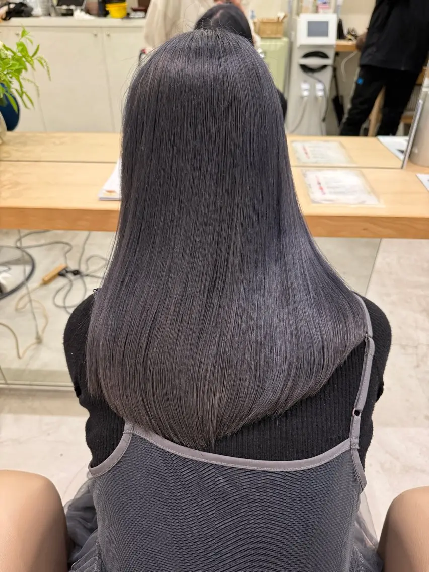 ロング カラー パーマ 縮毛矯正 トリートメント 💛🤍U too e’s /店長🧸のヘアスタイル