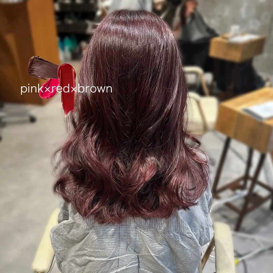 セミロング 小林 夢羽のヘアスタイル