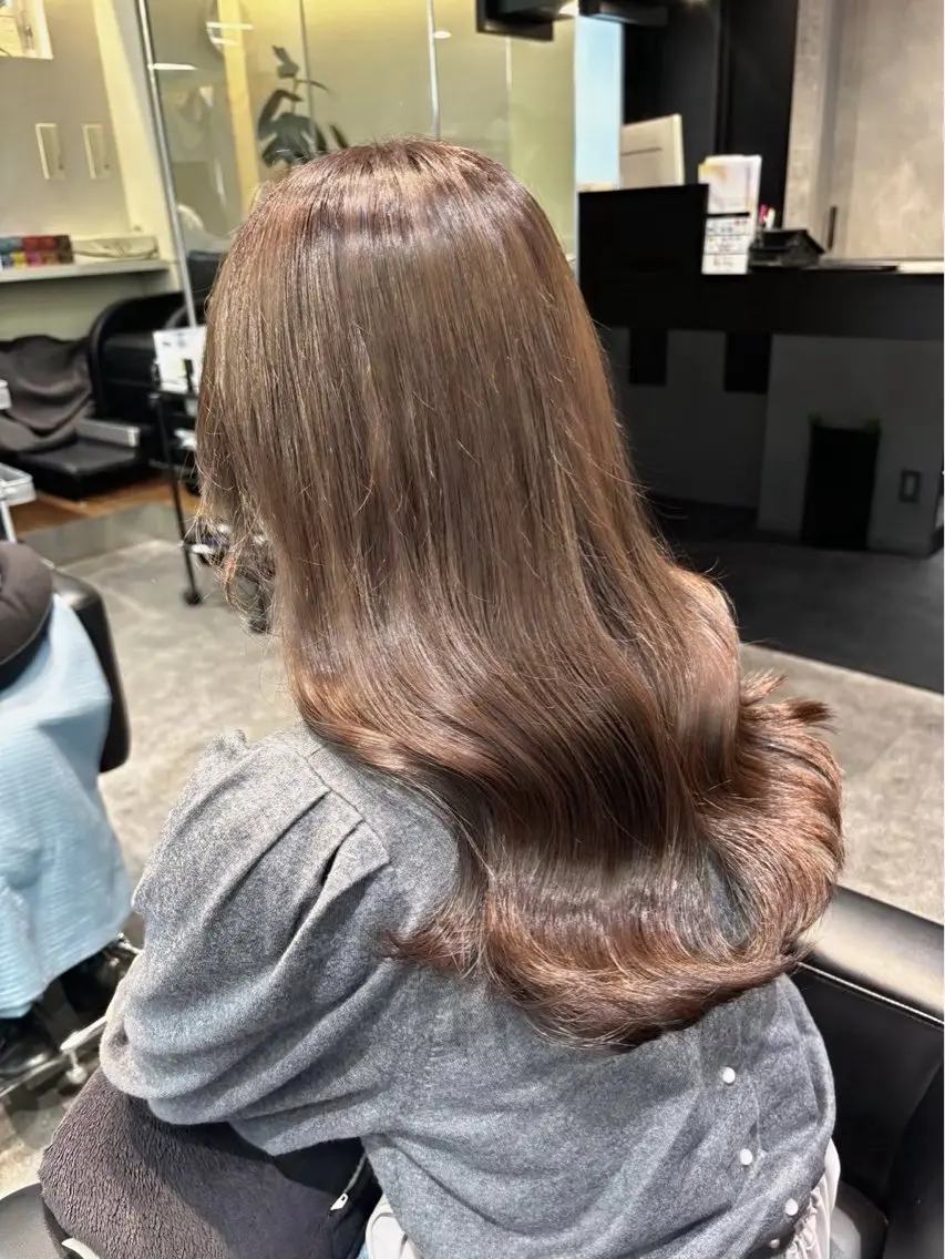 ロング ヘアカラー 🧸ダブルカラー/ベ ージュ🍪さりなのヘアスタイル