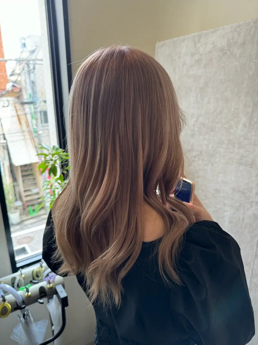 ロング カラー メンズ特化シャドウパ ーマラウンドマッシュのヘアスタイル