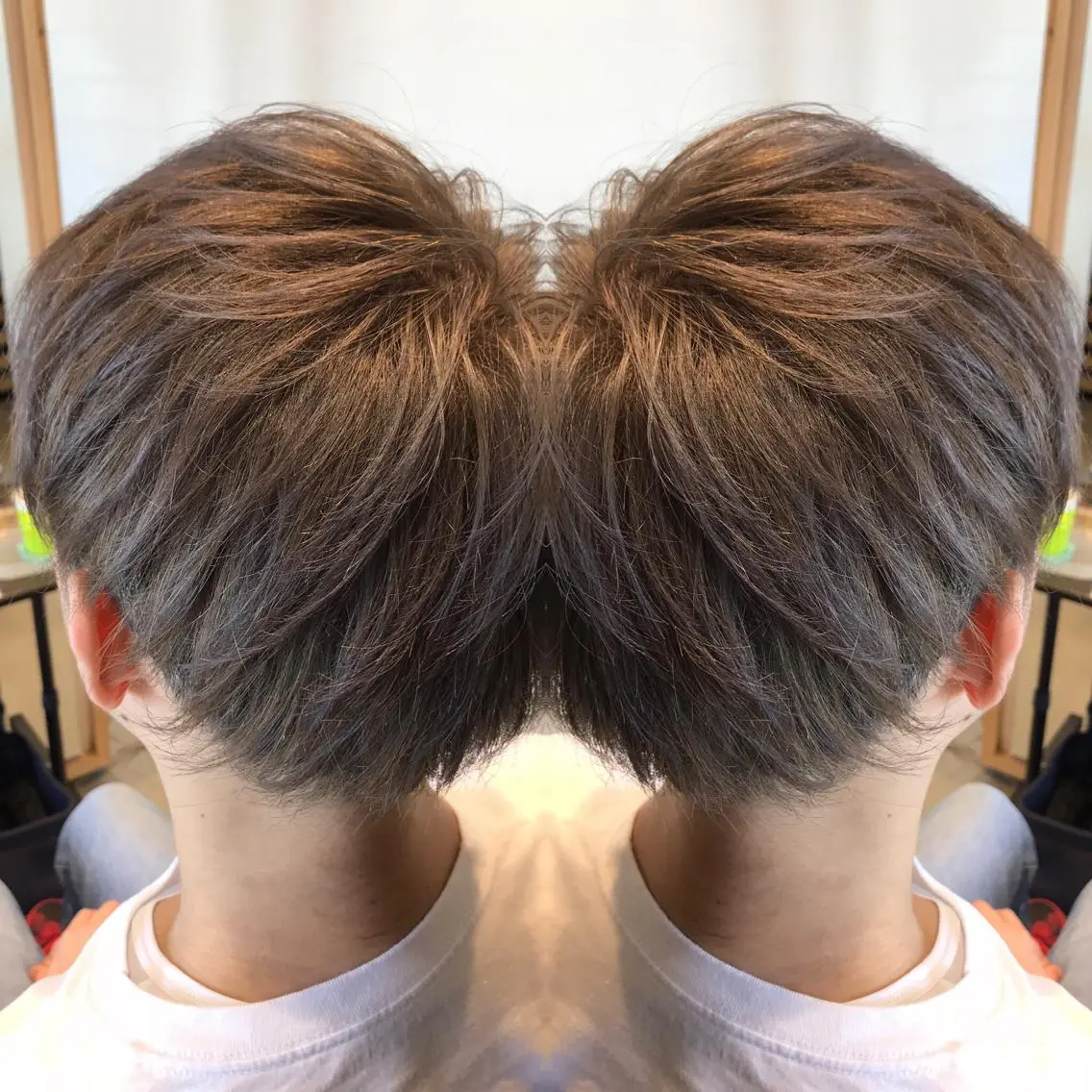 ショート カラー メンズ ブロンド ヘアカラー 大久保 隆蔵のヘアスタイル