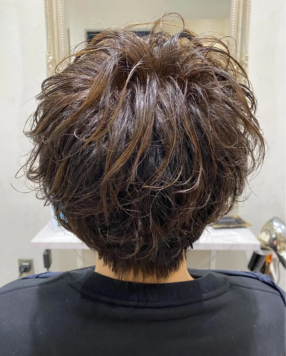 MEN'S 人気No.1 カット+ツイストスパイラルパーマの写真