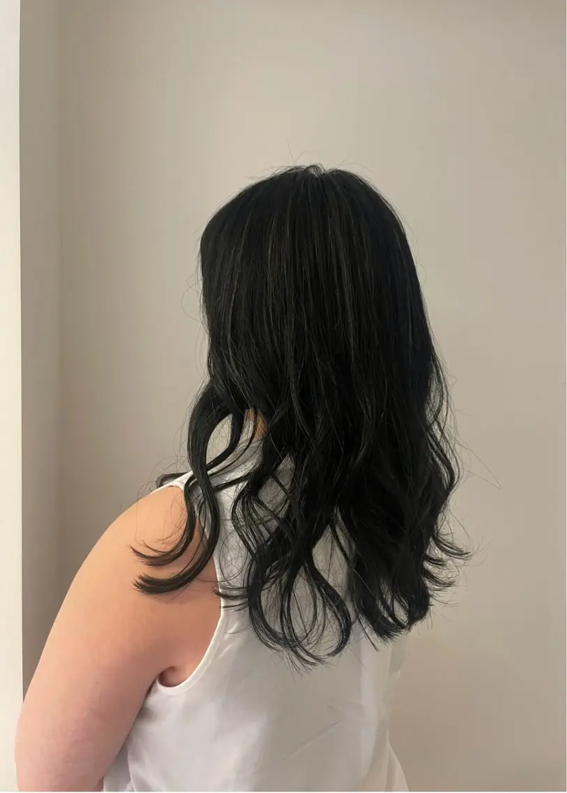 セミロング カラー ハイライトカラー ハイライト ヘアカラー 🎨透明感カラー/ ハイライト/近藤怜那のヘアスタイル