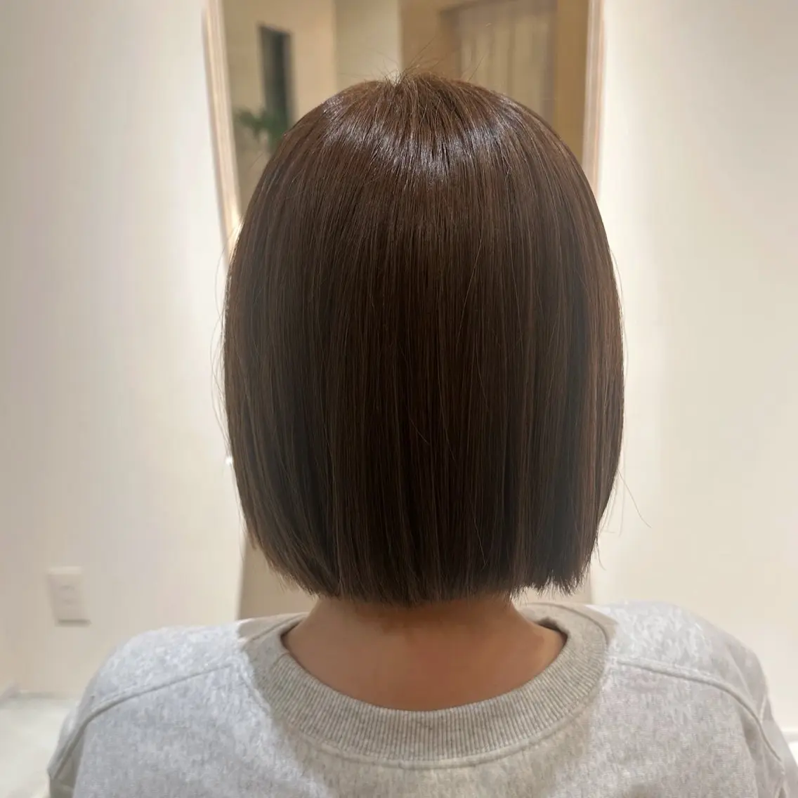 ショート 切りっぱなしボブ ボブ カット ヘアカラー 高橋 那美のヘアスタイル