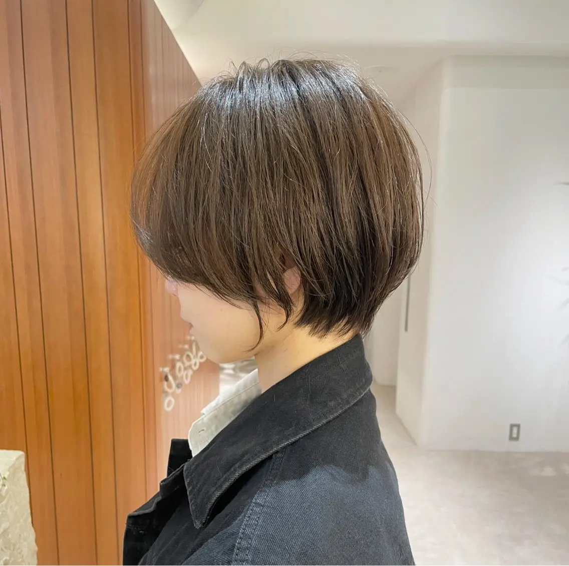 ショート カラー カット ヘアカラー トリートメント 田中航平/渋谷ボブ/ レイヤーボブのヘアスタイル
