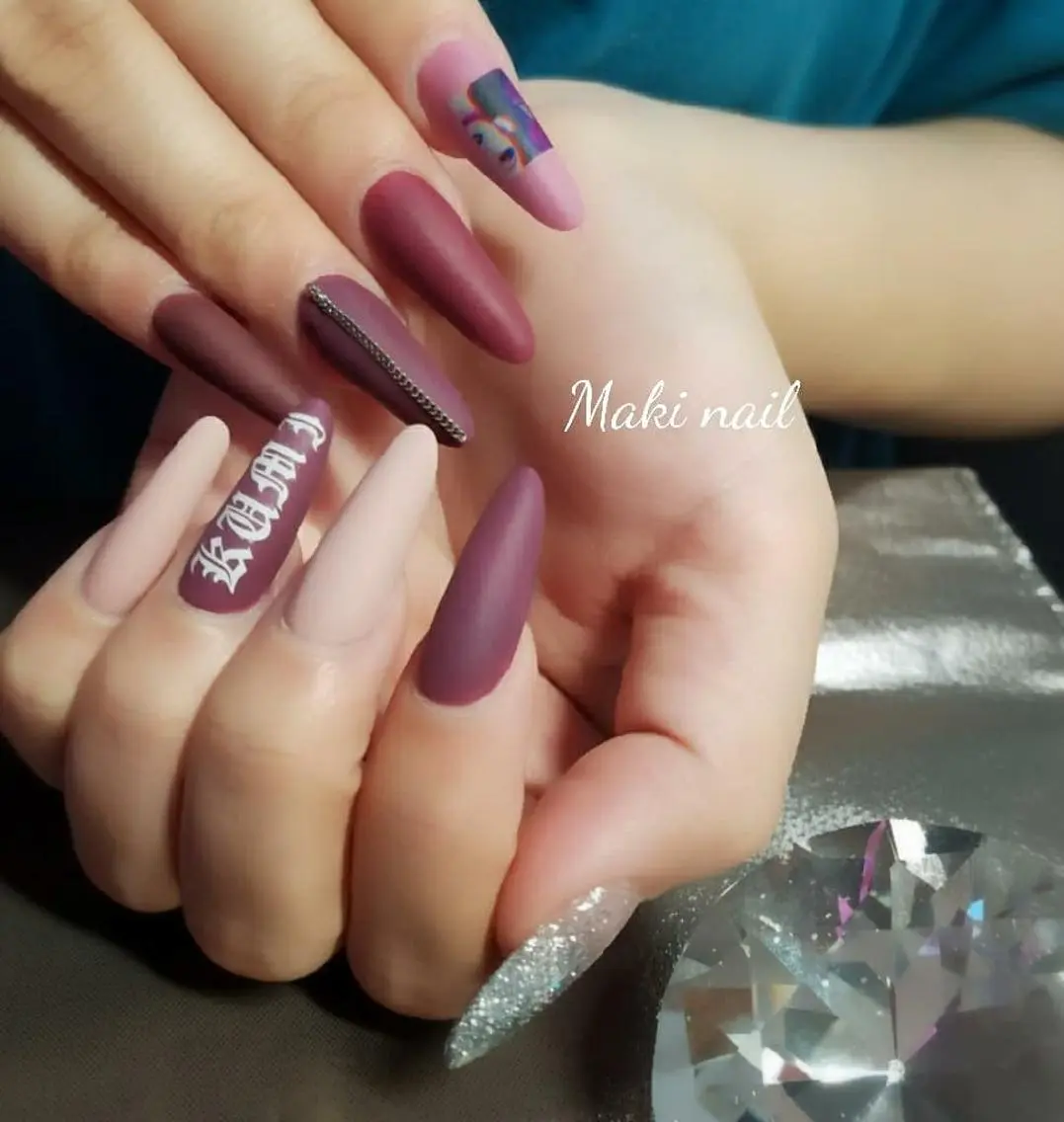 ロング ネイル スカルプネイル . MAKI NAILのネイルデザイン