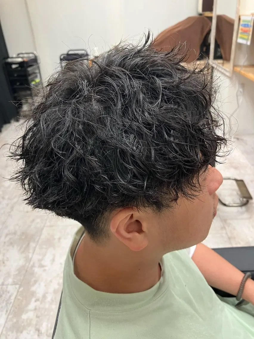 パーマ メンズ カット パーマ メンズ特化/パーマ/ フェードWATARUのヘアスタイル