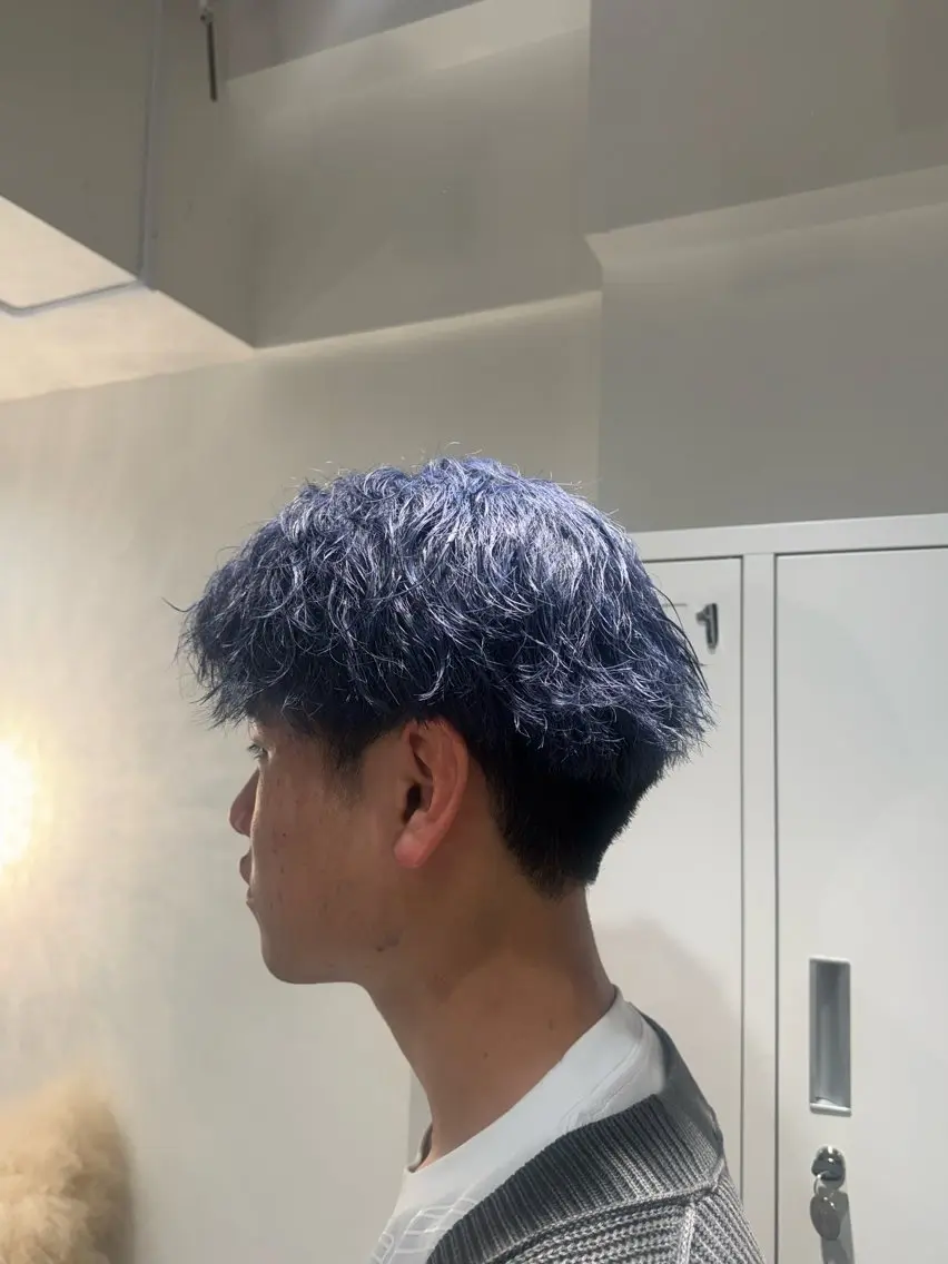 メンズカット+ブリーチありのダブルカラーの写真