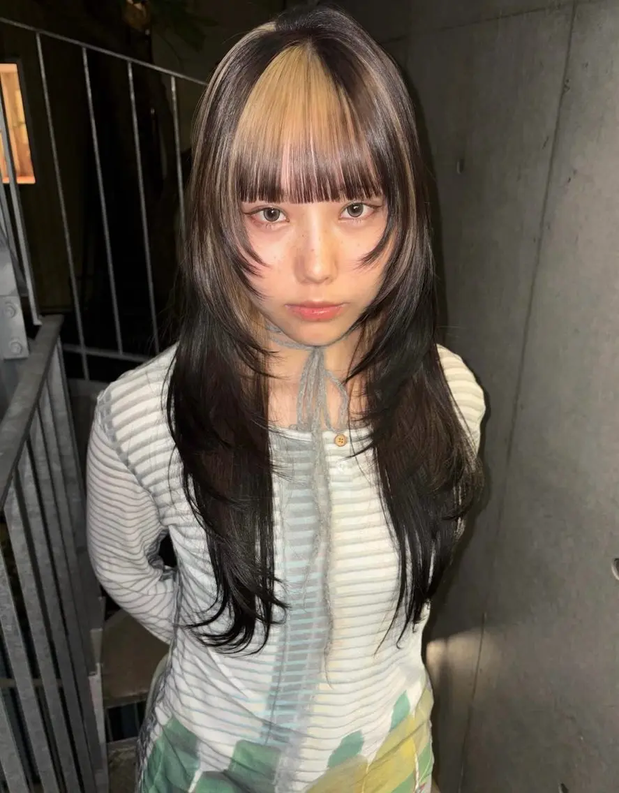 ロング カラー カット ヘアカラー トリートメント yuuna/ ハッシュカット🎀のヘアスタイル
