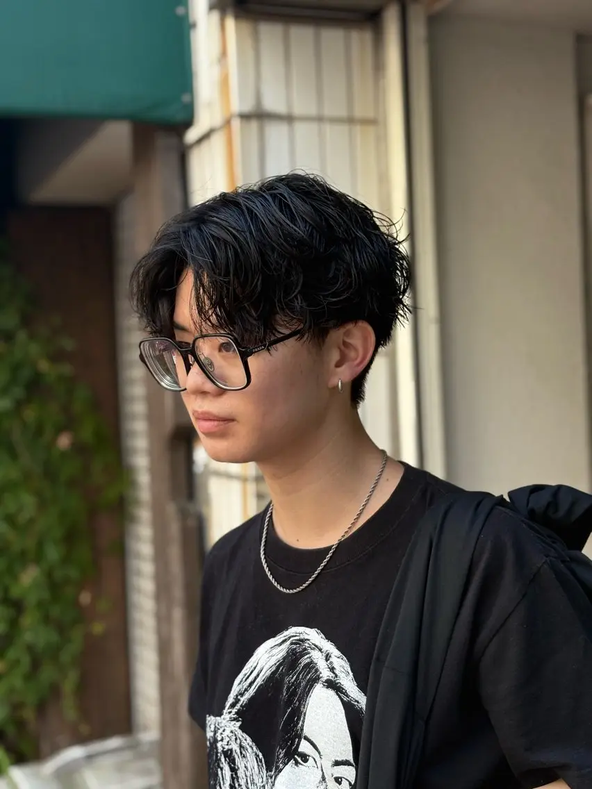 パーマ メンズ カット パーマ トリートメント ヘッドスパ 颯大┊︎メンズ特化 パーマ┊︎韓国ヘアのヘアスタイル