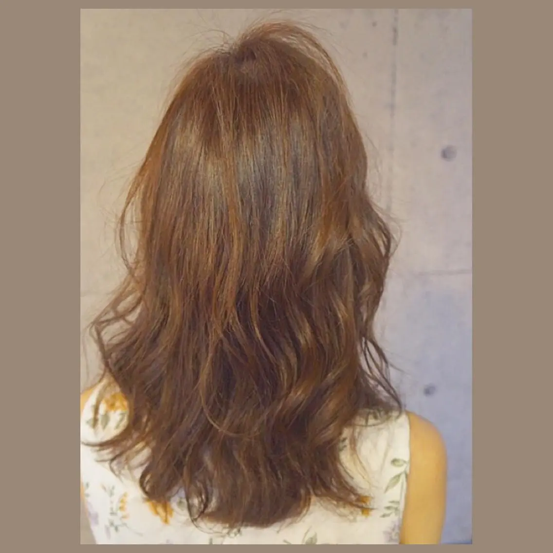 ミディアム カット ヘアカラー 五郎川 七海のヘアスタイル
