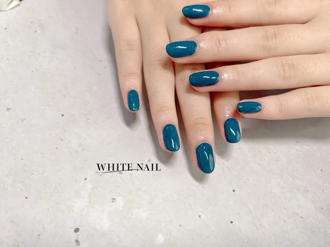 ネイル ワンカラーネイル ハンドネイル WHITE NAIL ホワイトネイルのネイルデザイン